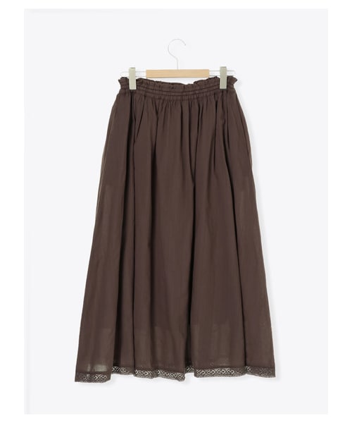 Samansa Mos2（サマンサ モスモス）の「【Special Price】ドビースカート（スカート・アイボリー/ブラック/ブラウン・F）」の2枚目の写真