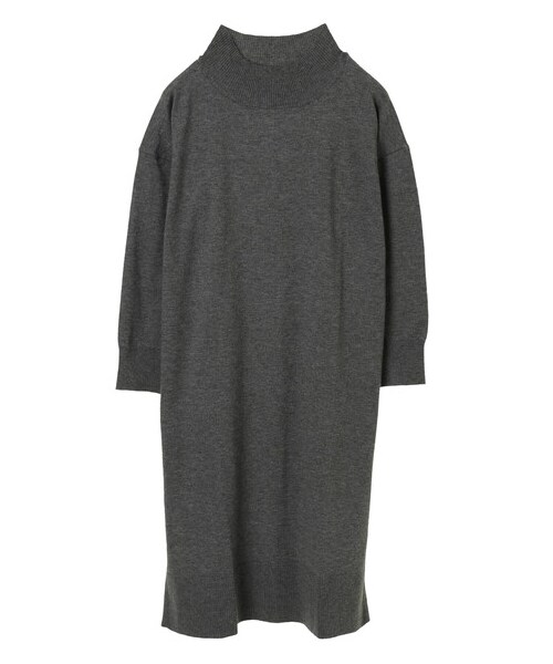 SEVENDAYS=SUNDAY（セブンデイズサンデイ）の「【Special Price】モックネックニットマキシワンピース（トップス・杢グレー/ブラック/グリーン/ネイビー・F）」の15枚目の写真