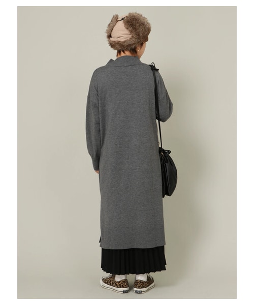 SEVENDAYS=SUNDAY（セブンデイズサンデイ）の「【Special Price】モックネックニットマキシワンピース（トップス・杢グレー/ブラック/グリーン/ネイビー・F）」の10枚目の写真