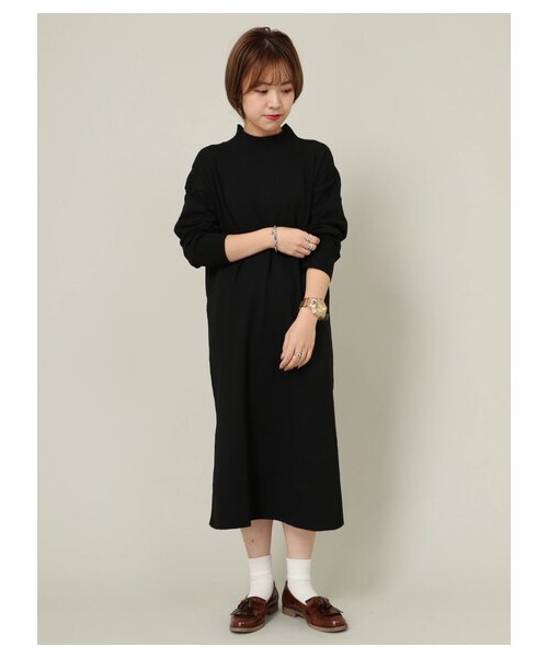 SEVENDAYS=SUNDAY（セブンデイズサンデイ）の「【Special Price】モックネックニットマキシワンピース（トップス・杢グレー/ブラック/グリーン/ネイビー・F）」の20枚目の写真