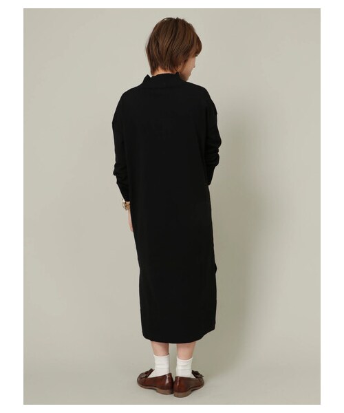 SEVENDAYS=SUNDAY（セブンデイズサンデイ）の「【Special Price】モックネックニットマキシワンピース（トップス・杢グレー/ブラック/グリーン/ネイビー・F）」の6枚目の写真