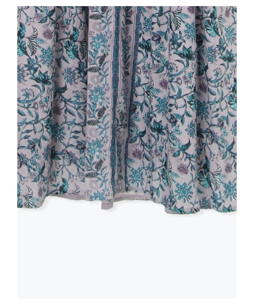 Te chichi(テチチ)の「【Special Price】インド綿ボイル小花切替ワンピース LS(ワンピース/ドレス・ブラック/ラベンダー・F)」の5枚目の写真