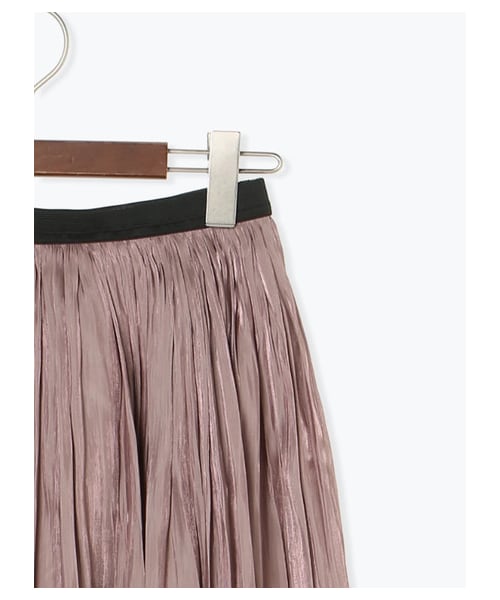 Te chichi（テチチ）の「オーロラサテンプリーツスカート（スカート・ブラック/ピンク/ブルー・F）」の4枚目の写真