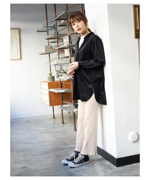 Green Parks(グリーンパークス)の「・RAY CASSIN リブニットパンツ(パンツ・ブラック/ベージュ/ブラウン・F)」の8枚目の写真