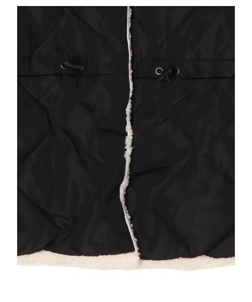 Green　Parks（グリーンパークス）の「Petit Fleur リバーシブルボアジャケット（ジャケット/アウター・ブラック/カーキ・M）」の12枚目の写真