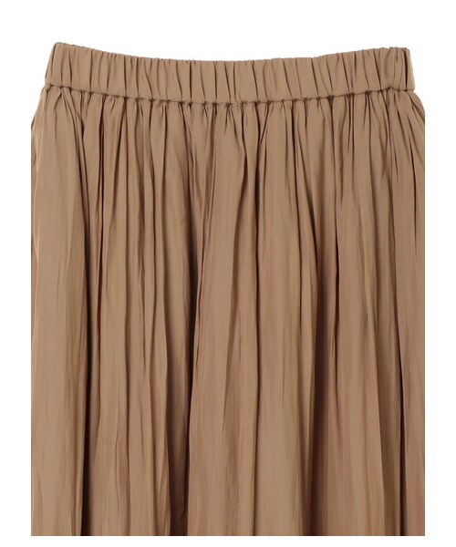 Green　Parks（グリーンパークス）の「ギャザーロングスカート（スカート・ブラック/ベージュ/カーキ/パープル・F）」の7枚目の写真