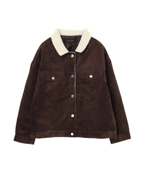 Green　Parks（グリーンパークス）の「コーデュロイブルゾン（ジャケット/アウター・ブラウン/キャメル/ネイビー・F）」の11枚目の写真
