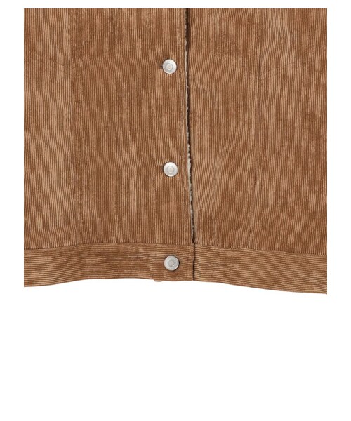Green　Parks（グリーンパークス）の「コーデュロイブルゾン（ジャケット/アウター・ブラウン/キャメル/ネイビー・F）」の10枚目の写真