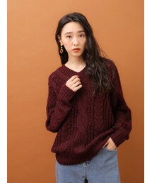 Green　Parks | ざっくりニットプルオーバー(トップス)