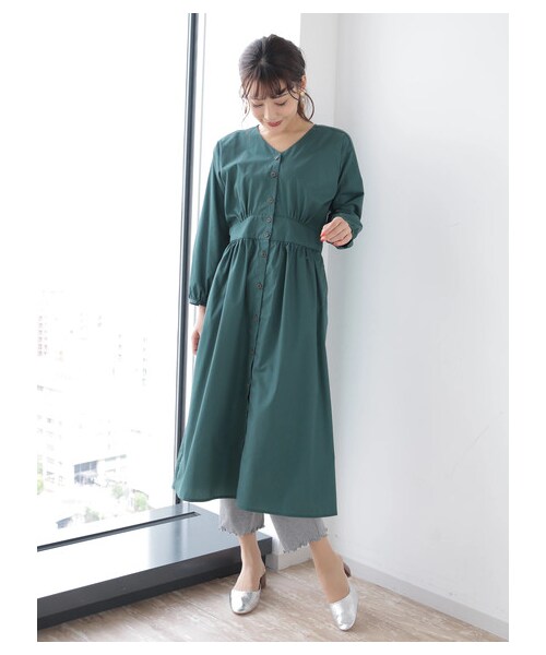 Green Parks(グリーンパークス)の「【Special Price】リブレギンスワイドパンツ(レッグウェア・杢グレー/ブラック/ライトベージュ/モカ・F)」の8枚目の写真