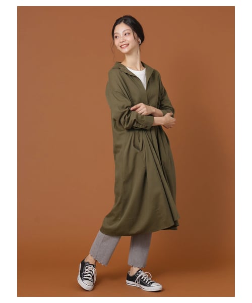 Green Parks(グリーンパークス)の「【Special Price】リブレギンスワイドパンツ(レッグウェア・杢グレー/ブラック/ライトベージュ/モカ・F)」の14枚目の写真