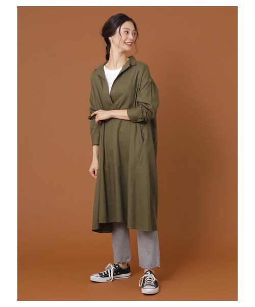Green Parks(グリーンパークス)の「【Special Price】リブレギンスワイドパンツ(レッグウェア・杢グレー/ブラック/ライトベージュ/モカ・F)」の12枚目の写真