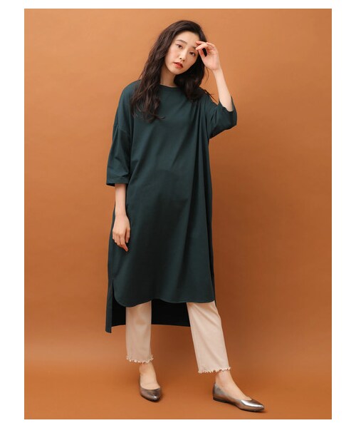 Green Parks(グリーンパークス)の「【Special Price】リブレギンスワイドパンツ(レッグウェア・杢グレー/ブラック/ライトベージュ/モカ・F)」の10枚目の写真