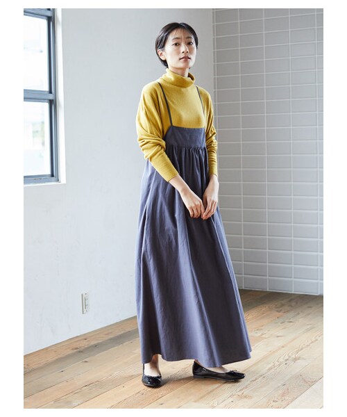 AMERICAN HOLIC(アメリカンホリック)の「【Special Price】綿ビエラギャザーキャミワンピース(ワンピース/ドレス・チャコールグレー/キャメル/グレンチェック・F)」の15枚目の写真