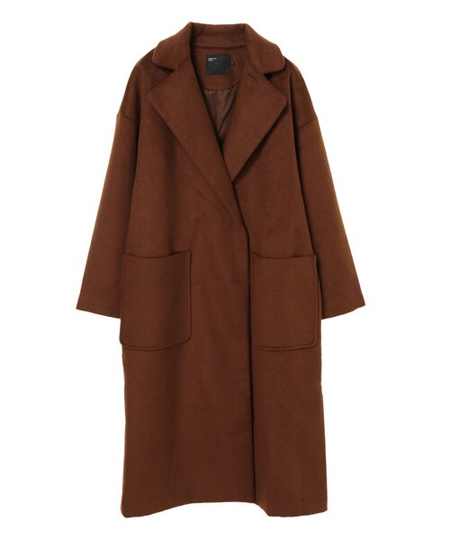 AMERICAN HOLIC（アメリカンホリック）の「【Special Price】パッチポケットガウン風コート（ジャケット/アウター・杢グレー/ブラック/キャメル・M/L）」の15枚目の写真