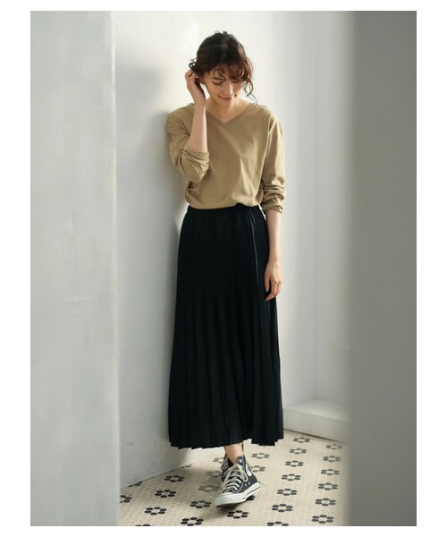 AMERICAN HOLIC(アメリカンホリック)の「【Special Price】2WAY衿リブカットプルオーバー(トップス・チャコールグレー/グレーベージュ/ボーダーネイビー/ボーダーグレー/ボーダーブラック・M/L)」の9枚目の写真
