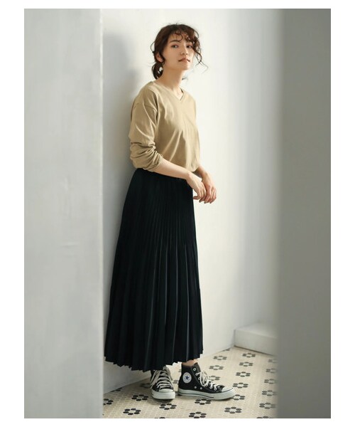 AMERICAN HOLIC(アメリカンホリック)の「【Special Price】2WAY衿リブカットプルオーバー(トップス・チャコールグレー/グレーベージュ/ボーダーネイビー/ボーダーグレー/ボーダーブラック・M/L)」の10枚目の写真