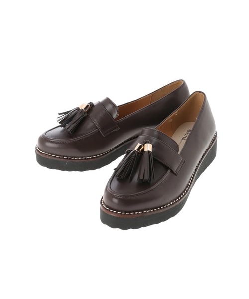 earth music&ecology(アースミュージックアンドエコロジー)の「ORiental TRaffic 厚底タッセルローファー(シューズ・ブラック/ベージュ/ブラウン・35/36/37/38/39)」の14枚目の写真