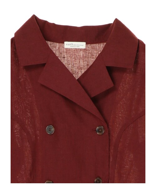 earth music&ecology（アースミュージックアンドエコロジー）の「【Special Price】ダブルブレストワンピース（ワンピース/ドレス・ベージュ/ブリックレッド/キャメル・F）」の10枚目の写真