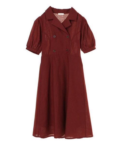 earth music&ecology（アースミュージックアンドエコロジー）の「【Special Price】ダブルブレストワンピース（ワンピース/ドレス・ベージュ/ブリックレッド/キャメル・F）」の14枚目の写真