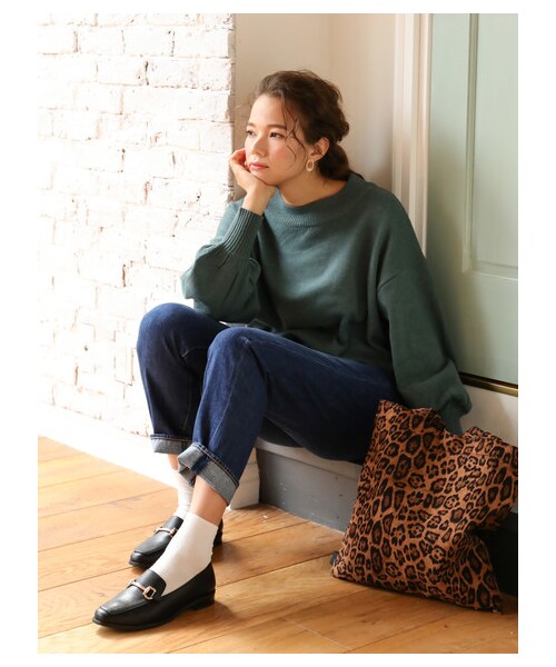 earth music&ecology（アースミュージックアンドエコロジー）の「ORiental TRaffic ビットローファー（シューズ・ブラック/ダークブラウン/キャメル・35/36/37/38/39）」の2枚目の写真