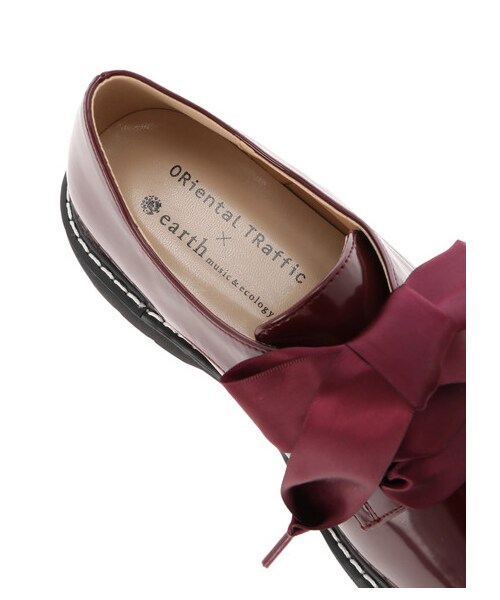 earth music&ecology（アースミュージックアンドエコロジー）の「ORiental TRaffic レースアップシューズ（シューズ・ブラック/ボルドー・S/M/L）」の9枚目の写真