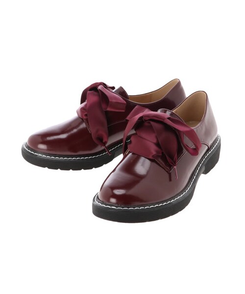 earth music&ecology（アースミュージックアンドエコロジー）の「ORiental TRaffic レースアップシューズ（シューズ・ブラック/ボルドー・S/M/L）」の4枚目の写真