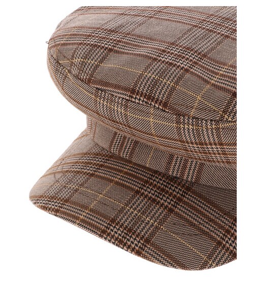 earth music&ecology（アースミュージックアンドエコロジー）の「【Special Price】チェックマリンキャップ（帽子・チェックブラウン/チェックブラック・F）」の9枚目の写真