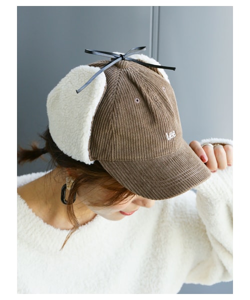 earth music&ecology（アースミュージックアンドエコロジー）の「Lee×eathボアキャップ（帽子・アイボリー/ピンク/ブラウン・F）」の17枚目の写真