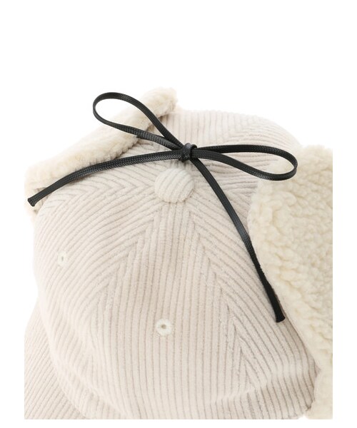 earth music&ecology（アースミュージックアンドエコロジー）の「Lee×eathボアキャップ（帽子・アイボリー/ピンク/ブラウン・F）」の12枚目の写真