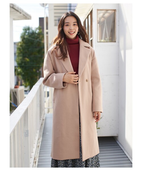 earth music&ecology（アースミュージックアンドエコロジー）の「【Special Price】2ボタンチェスターコート（ジャケット/アウター・モカ/ピンクベージュ・F）」の16枚目の写真