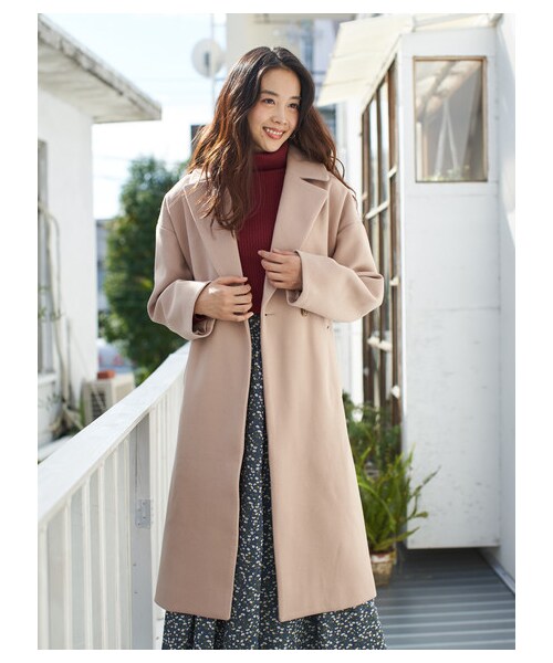 earth music&ecology（アースミュージックアンドエコロジー）の「【Special Price】2ボタンチェスターコート（ジャケット/アウター・モカ/ピンクベージュ・F）」の5枚目の写真