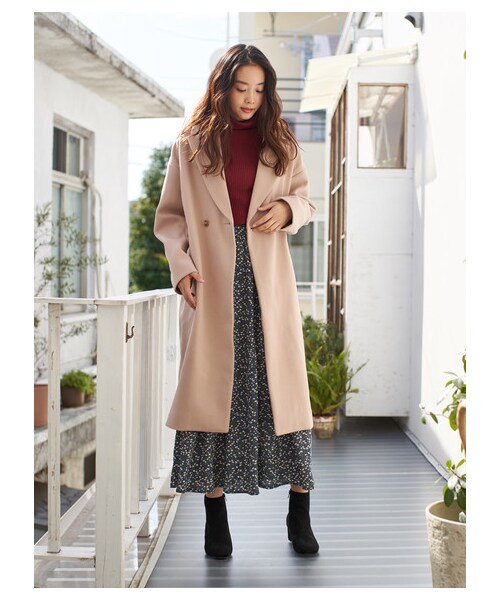 earth music&ecology（アースミュージックアンドエコロジー）の「【Special Price】2ボタンチェスターコート（ジャケット/アウター・モカ/ピンクベージュ・F）」の2枚目の写真