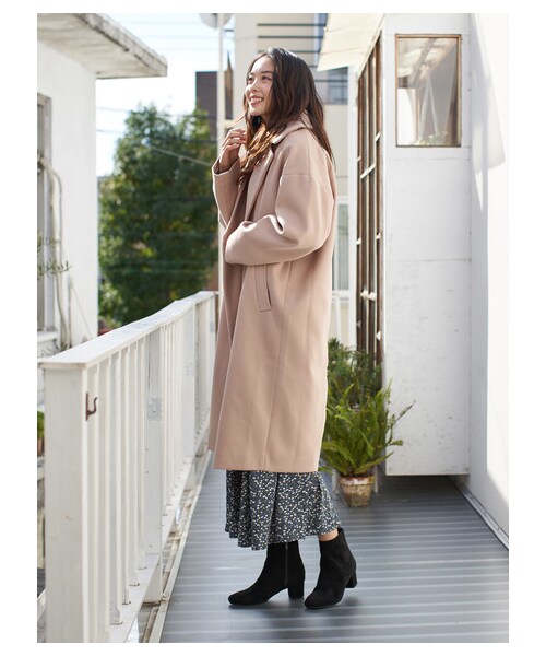 earth music&ecology（アースミュージックアンドエコロジー）の「【Special Price】2ボタンチェスターコート（ジャケット/アウター・モカ/ピンクベージュ・F）」の3枚目の写真