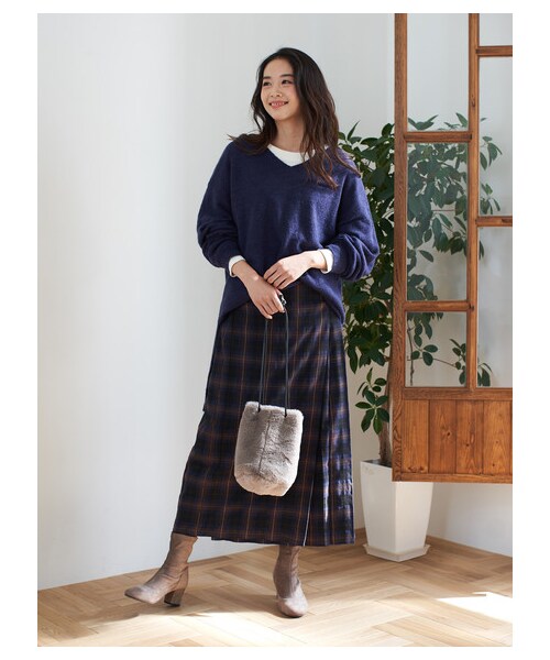 earth music&ecology（アースミュージックアンドエコロジー）の「ORiental TRaffic ストレッチブーツ（シューズ・ブラック/ベージュ・S/M/L）」の2枚目の写真