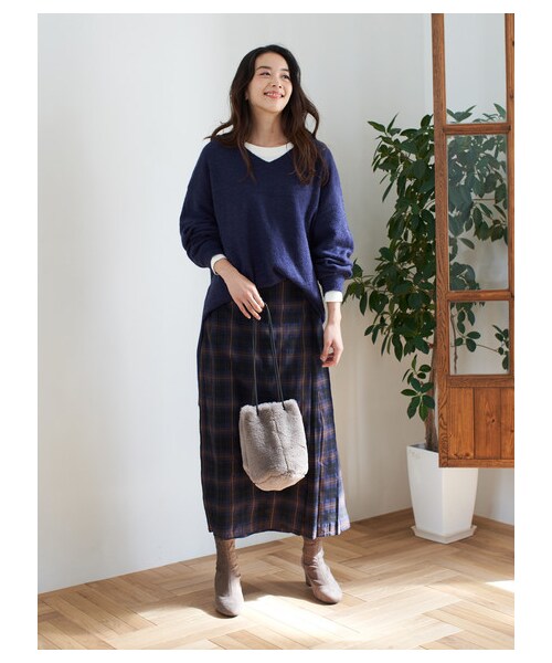 earth music&ecology（アースミュージックアンドエコロジー）の「ORiental TRaffic ストレッチブーツ（シューズ・ブラック/ベージュ・S/M/L）」の4枚目の写真