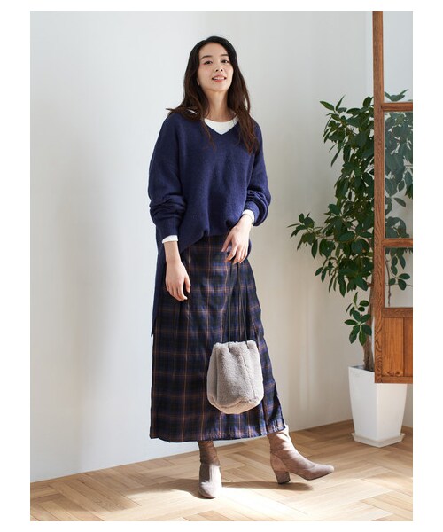 earth music&ecology（アースミュージックアンドエコロジー）の「ORiental TRaffic ストレッチブーツ（シューズ・ブラック/ベージュ・S/M/L）」の3枚目の写真