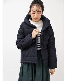 earth music&ecology | 【Special Price】ショールカラーショート中綿ブルゾン(ジャケット/アウター)