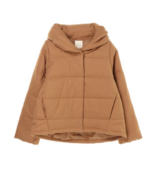 earth music&ecology（アースミュージックアンドエコロジー）の「【Special Price】ショールカラーショート中綿ブルゾン（ジャケット/アウター・ブラック/キャメル/ネイビー・M/L）」の20枚目の写真