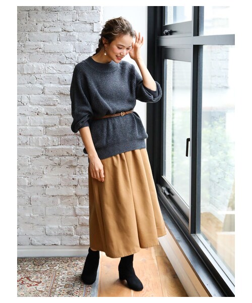 earth music&ecology（アースミュージックアンドエコロジー）の「ORiental TRaffic スクエアトゥブーツ（シューズ・ブラック/テラコッタ・S/M/L）」の9枚目の写真