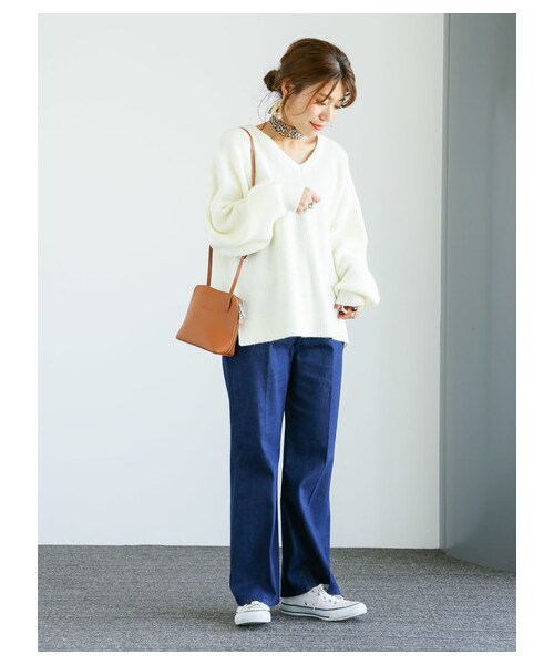 earth music&ecology（アースミュージックアンドエコロジー）の「【Special Price】フレアデニムパンツ（パンツ・インディゴ・M/L）」の5枚目の写真