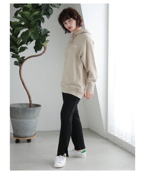 E hyphen world gallery（イーハイフンワールドギャラリー）の「【Special Price】Lee ウラケ ロゴパーカー（トップス・オフホワイト/杢グレー/チャコールグレー/ベージュ・F）」の12枚目の写真