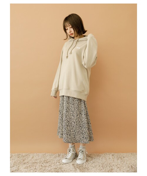 E hyphen world gallery（イーハイフンワールドギャラリー）の「【Special Price】Lee ウラケ ロゴパーカー（トップス・オフホワイト/杢グレー/チャコールグレー/ベージュ・F）」の10枚目の写真