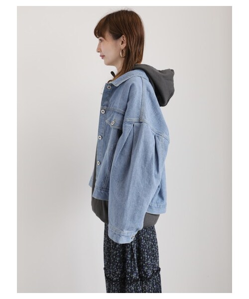 E hyphen world gallery（イーハイフンワールドギャラリー）の「【Special Price】Lee ウラケ ロゴパーカー（トップス・オフホワイト/杢グレー/チャコールグレー/ベージュ・F）」の6枚目の写真