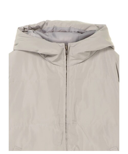 E hyphen world gallery（イーハイフンワールドギャラリー）の「中綿フードブルゾン2（ジャケット/アウター・ブラック/ライトベージュ/ライトグリーン/ライトパープル・F）」の9枚目の写真