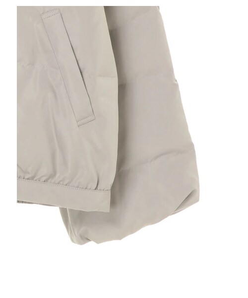 E hyphen world gallery（イーハイフンワールドギャラリー）の「中綿フードブルゾン2（ジャケット/アウター・ブラック/ライトベージュ/ライトグリーン/ライトパープル・F）」の10枚目の写真