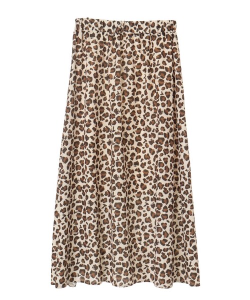 E hyphen world gallery（イーハイフンワールドギャラリー）の「Hello Kitty レオパードスカート（スカート・アイボリー/ブラウン・F）」の7枚目の写真