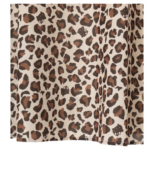 E hyphen world gallery（イーハイフンワールドギャラリー）の「Hello Kitty レオパードスカート（スカート・アイボリー/ブラウン・F）」の12枚目の写真