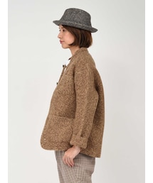 新品同様✨45R アルル杢杢ニット チロリアン　コート　リブニット 〇45R アルル杢杢ニットのチロリアンコート 45rpm - メルカリ