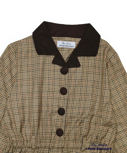 paravion（パラビオン）の「チェックワンピース（ワンピース/ドレス・レディース・グレー/ブルー/ベージュ・ONE）」の9枚目の写真